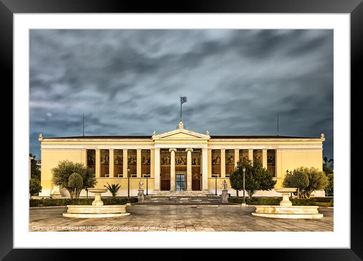 The National and Kapodistrian University of Athens Framed Mounted Print by RUBEN RAMOS