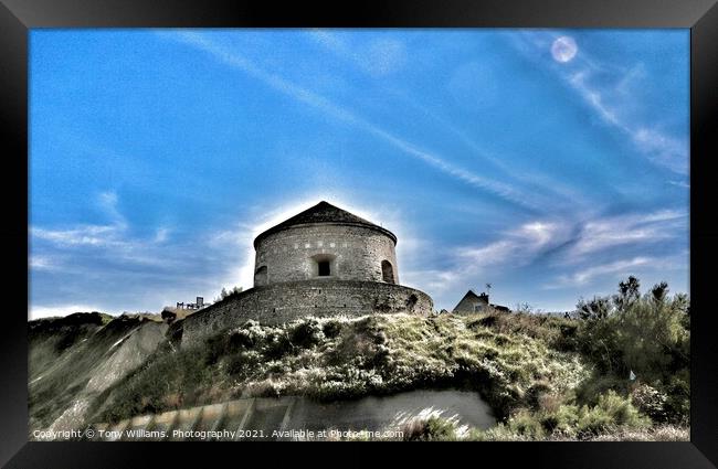 Old artillery post Framed Print by Tony Williams. Photography email tony-williams53@sky.com