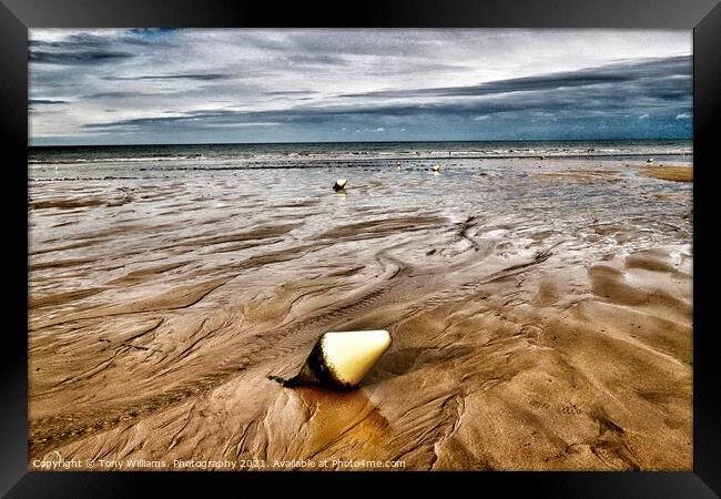 Shapes in the sand Framed Print by Tony Williams. Photography email tony-williams53@sky.com
