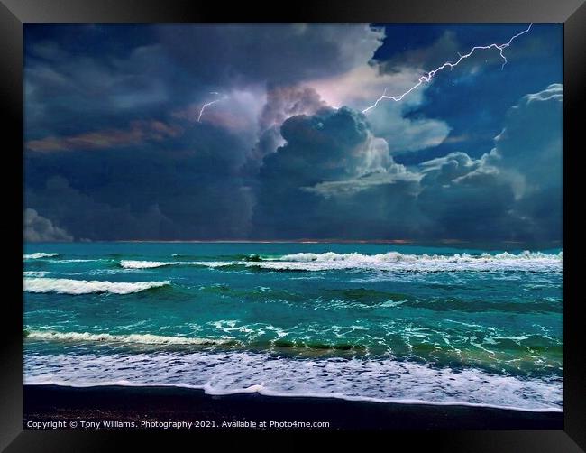 Storm a brewing Framed Print by Tony Williams. Photography email tony-williams53@sky.com