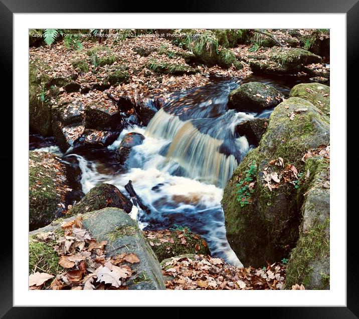 Let it flow Framed Mounted Print by Tony Williams. Photography email tony-williams53@sky.com