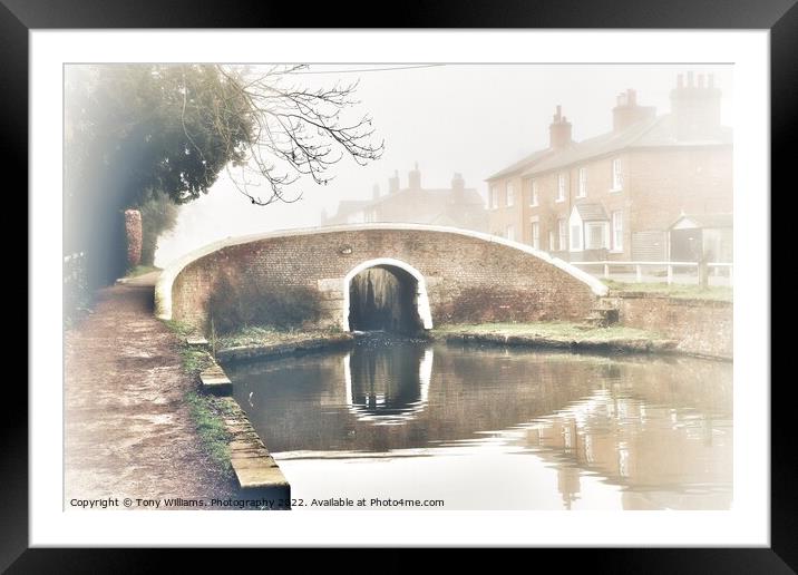 Misty Fradley Junction  Framed Mounted Print by Tony Williams. Photography email tony-williams53@sky.com