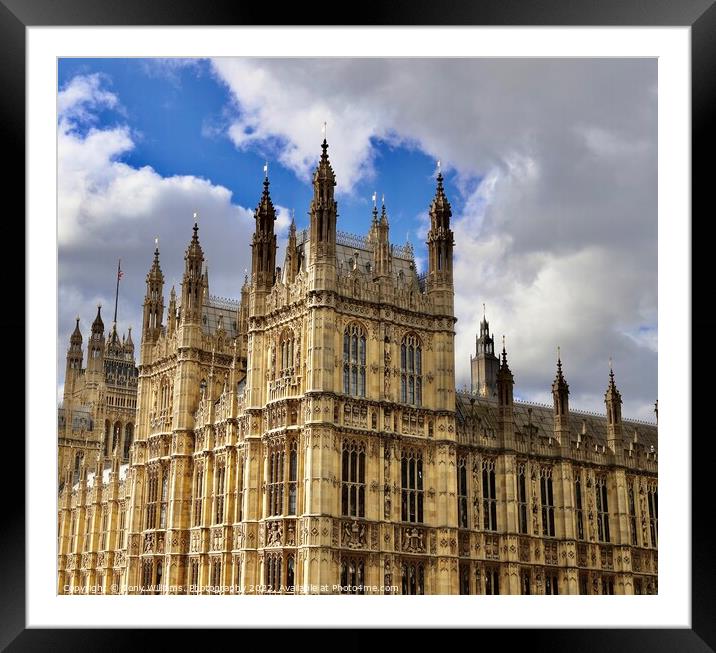 Houses of Parliament  Framed Mounted Print by Tony Williams. Photography email tony-williams53@sky.com