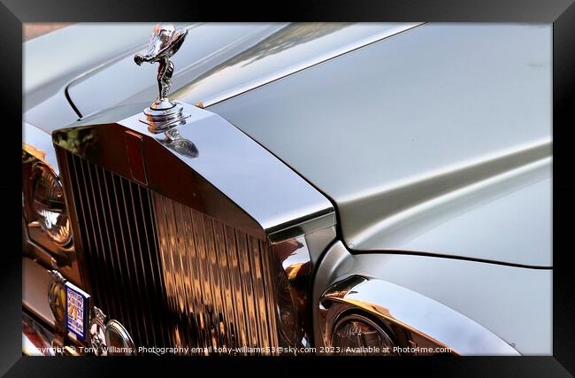 Rolls Royce Silver Shadow Framed Print by Tony Williams. Photography email tony-williams53@sky.com