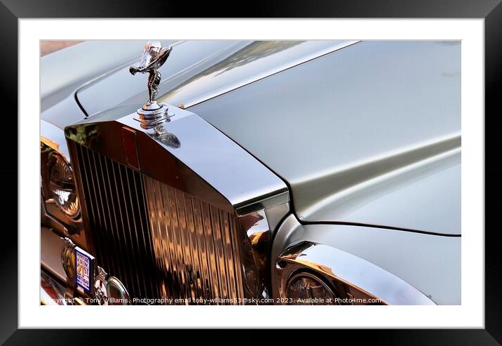 Rolls Royce Silver Shadow Framed Mounted Print by Tony Williams. Photography email tony-williams53@sky.com