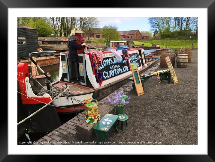Narrowboat crafts Framed Mounted Print by Tony Williams. Photography email tony-williams53@sky.com