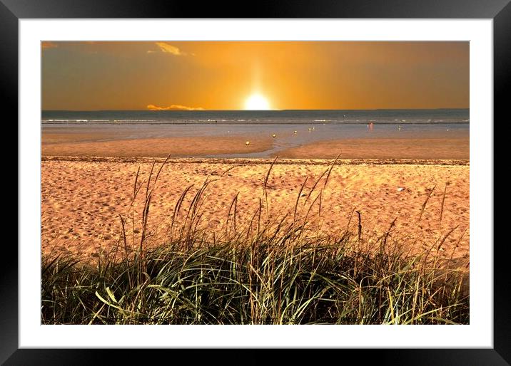 Normandy Beach Framed Mounted Print by Tony Williams. Photography email tony-williams53@sky.com