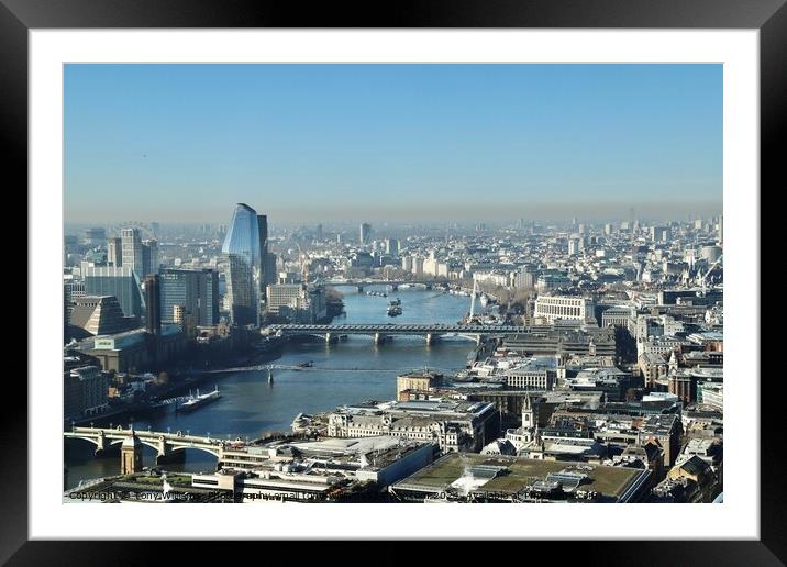  View of London Framed Mounted Print by Tony Williams. Photography email tony-williams53@sky.com