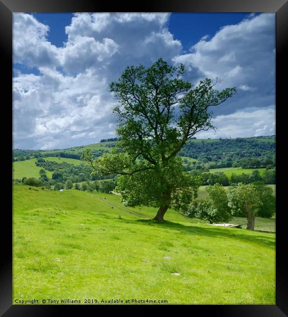 Beautiful Peak District  Framed Print by Tony Williams. Photography email tony-williams53@sky.com