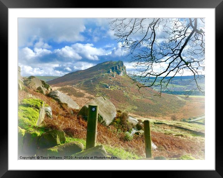 Peak View Framed Mounted Print by Tony Williams. Photography email tony-williams53@sky.com