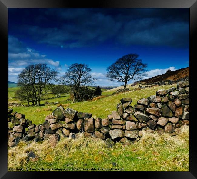 The Peak District  Framed Print by Tony Williams. Photography email tony-williams53@sky.com