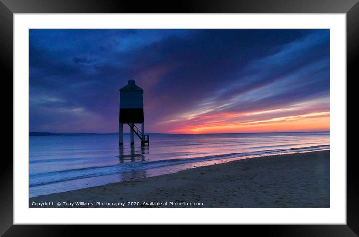 Burnham on Sea Framed Mounted Print by Tony Williams. Photography email tony-williams53@sky.com