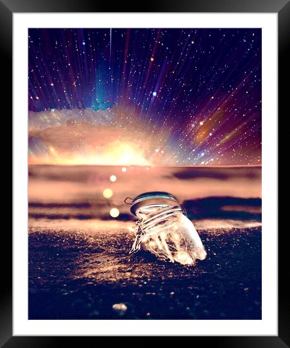 Jar of wishes Framed Mounted Print by Tony Williams. Photography email tony-williams53@sky.com
