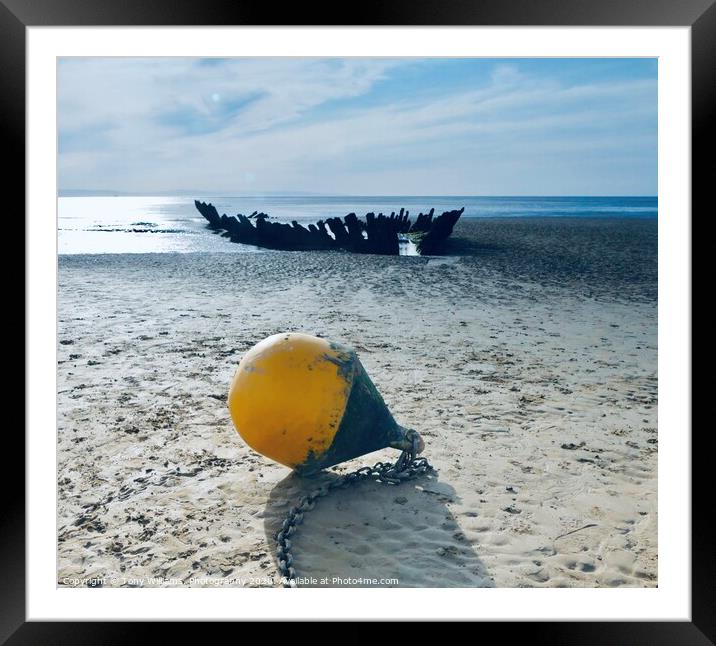 Ship Wreck. Framed Mounted Print by Tony Williams. Photography email tony-williams53@sky.com