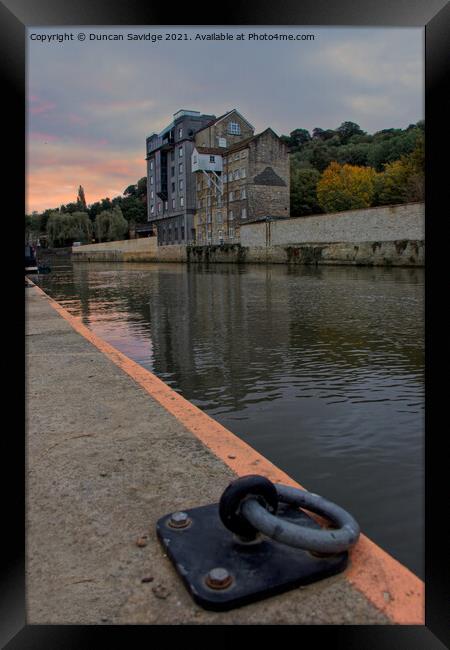 River Avon Bath sunrise Framed Print by Duncan Savidge