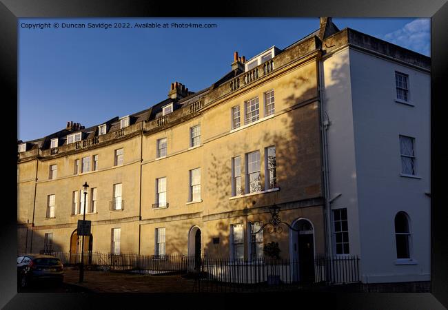 Widcombe Crescent Bath Framed Print by Duncan Savidge