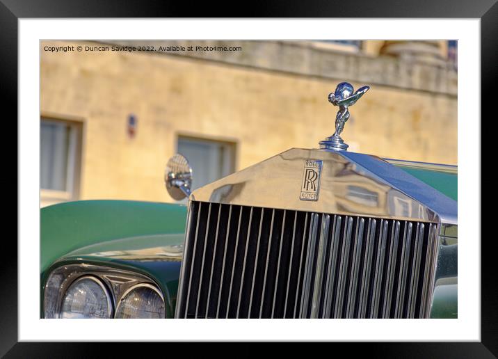 Rolls Royce Roya Crescent Bath Framed Mounted Print by Duncan Savidge