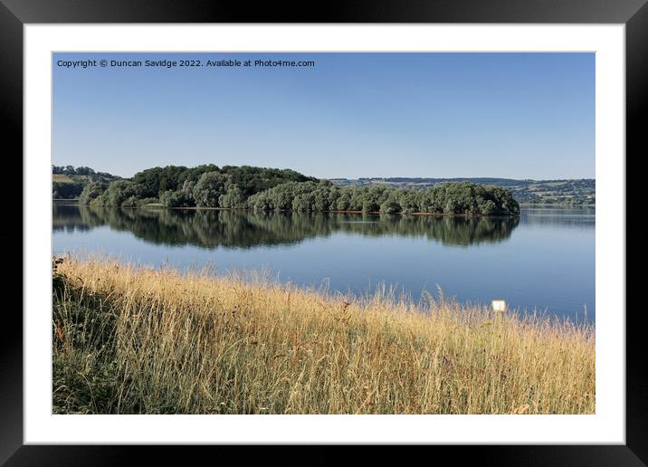 Chew Valley Lake Framed Mounted Print by Duncan Savidge