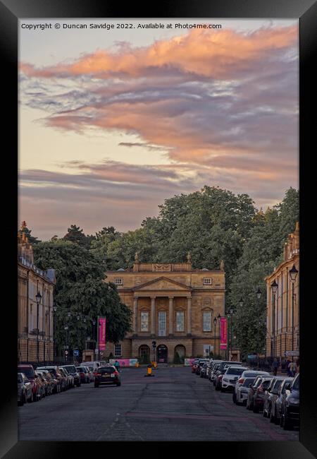 The Holburne Museum at sunset Framed Print by Duncan Savidge