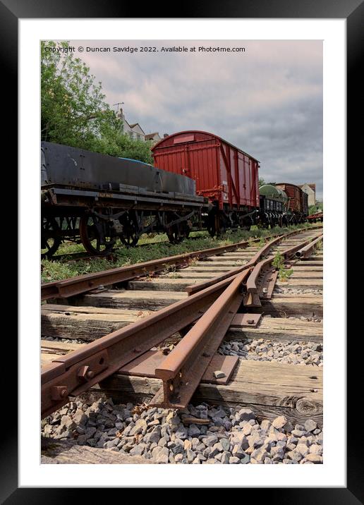 Bristol Harborside railway tracks Framed Mounted Print by Duncan Savidge
