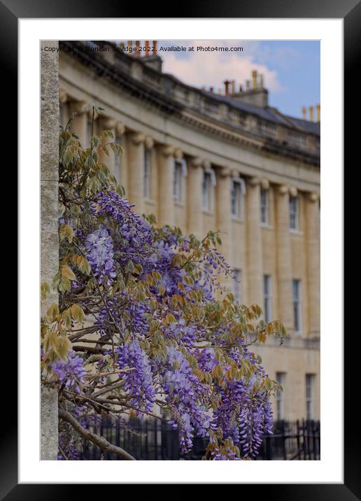 Abstract of the Royal Crescent Batb Framed Mounted Print by Duncan Savidge