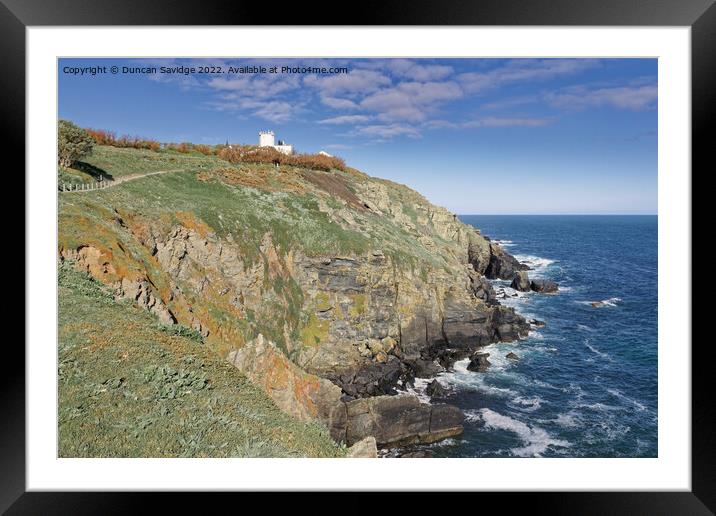The Lizard point late spring afternoon  Framed Mounted Print by Duncan Savidge