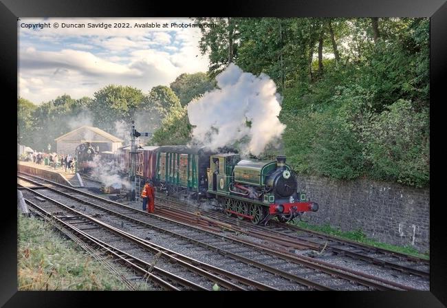 The Pines Express Remembered 18th and 19th September 2022 Somerset and Dorset joint railway Framed Print by Duncan Savidge