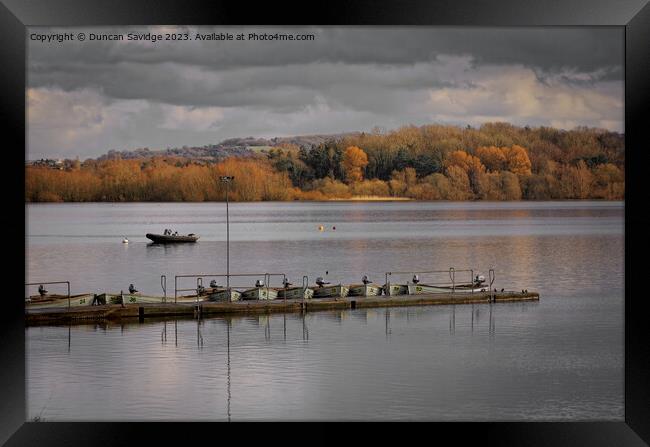 Winter at Chew Valley Lake Framed Print by Duncan Savidge