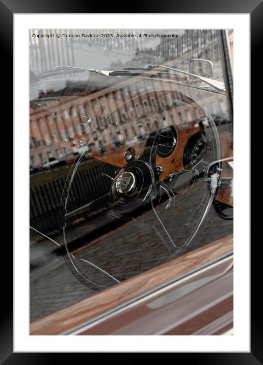 Rolls Royce Royal Crescent Bath Framed Mounted Print by Duncan Savidge