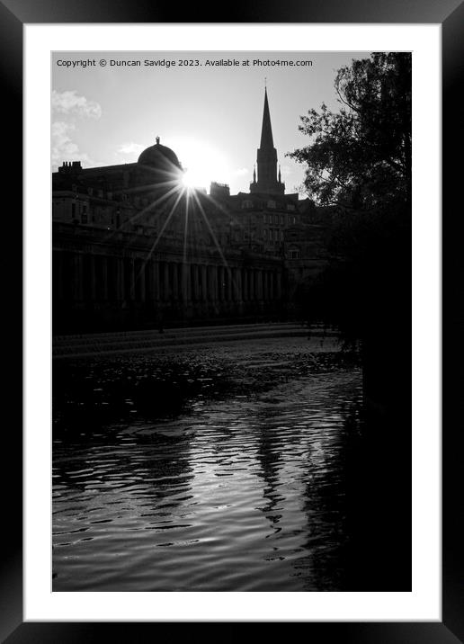 Gothic Bath Framed Mounted Print by Duncan Savidge