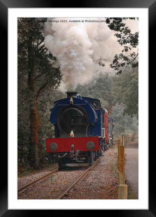 No.7 ‘Wimblebury’ at Avon Valley Railway Framed Mounted Print by Duncan Savidge