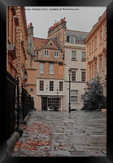 North Parade Buildings Bath Framed Print by Duncan Savidge