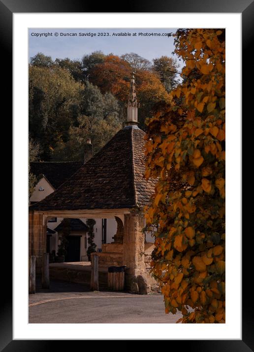 Autumn in the Cotswolds  Framed Mounted Print by Duncan Savidge