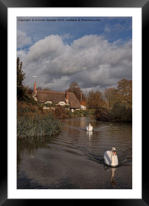 English village - Sherrington Framed Mounted Print by Duncan Savidge