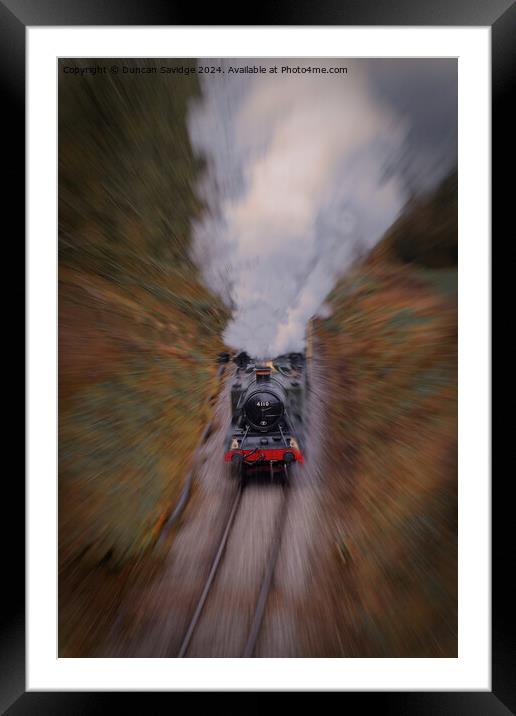 Artistic Large Prairie   4110 speeding through the Framed Mounted Print by Duncan Savidge