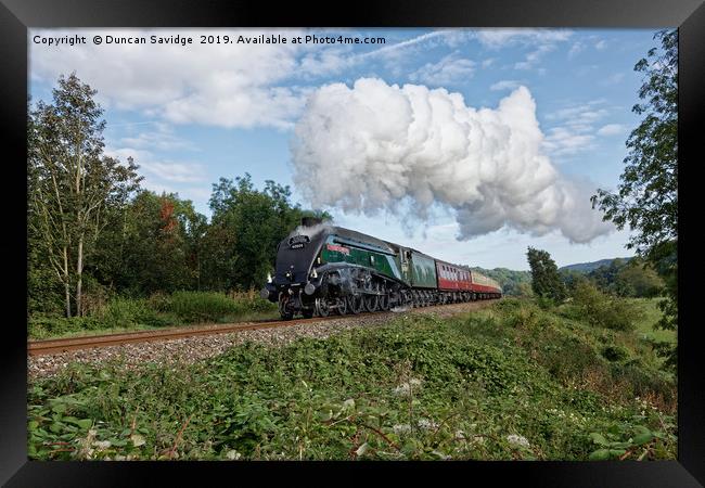 Steam train 60009 union of south africa Framed Print by Duncan Savidge