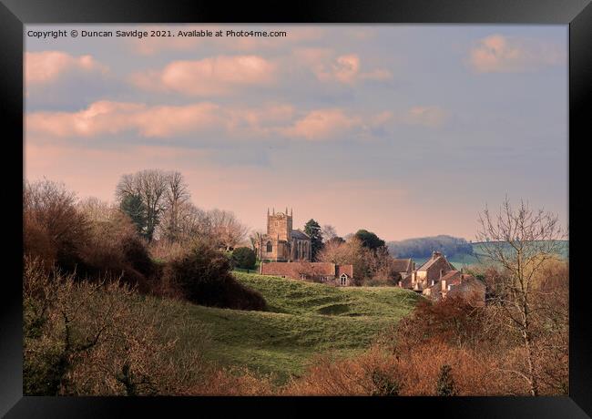 The Church of St Peter Englishcombe Framed Print by Duncan Savidge