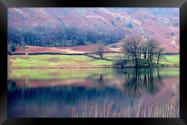 Rydal Water, Grasmere, Lake District Framed Print by John Robertson