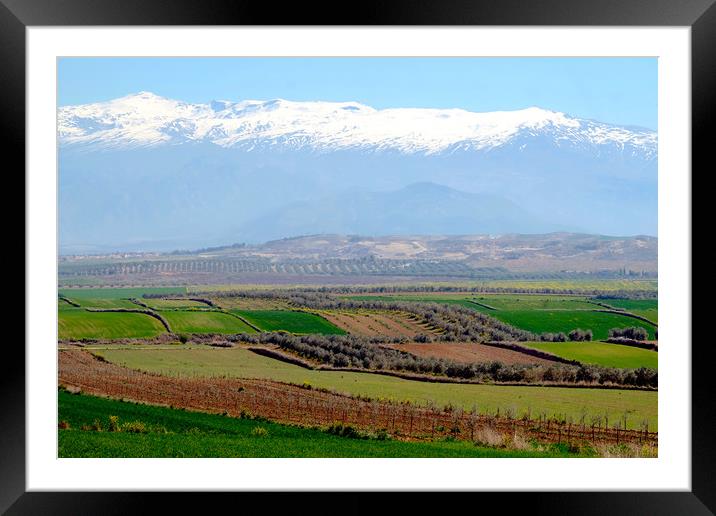 Sierra Nevada, Granada, Southern Spain Framed Mounted Print by John Robertson