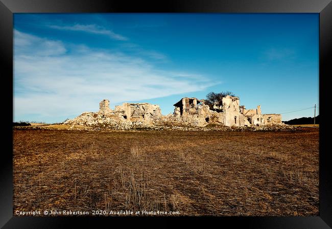 Ruins, Andalusia, Spain Framed Print by John Robertson