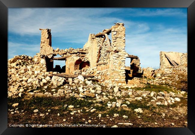 Ruins, Andalusia, Spain Framed Print by John Robertson