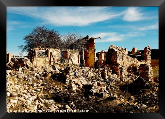 Ruins, Andalusia, Spain Framed Print by John Robertson