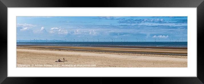 Picnic at Formby Framed Mounted Print by Adrian Rowley