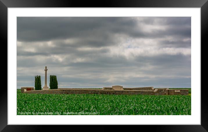 The Somme Framed Mounted Print by Adrian Rowley