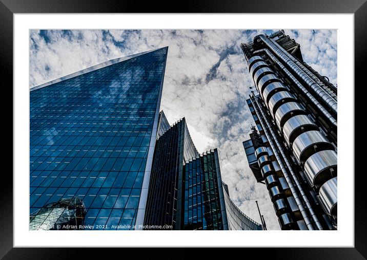 Lloyd's and The Scalpel Framed Mounted Print by Adrian Rowley