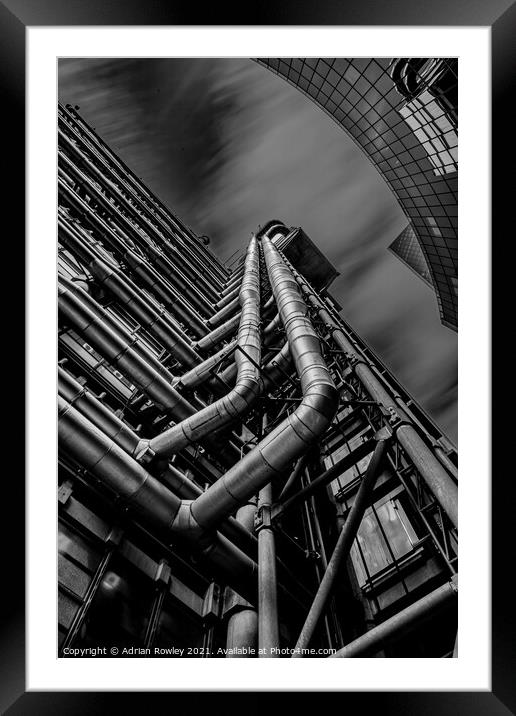 Lloyd's building Framed Mounted Print by Adrian Rowley