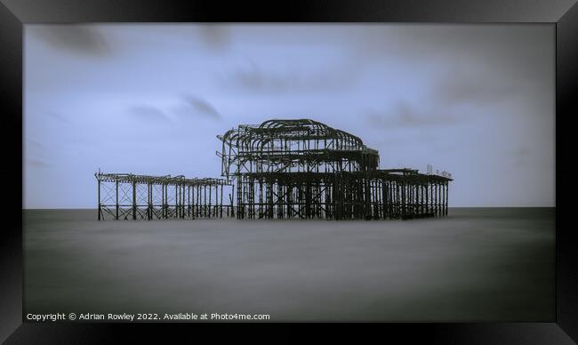 Brighton, West Pier long exposure  Framed Print by Adrian Rowley