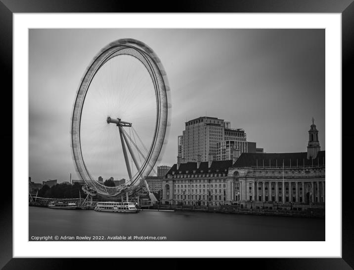 The Eye in Motion Framed Mounted Print by Adrian Rowley