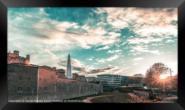 The Shard from Tower Framed Print by Adrian Rowley