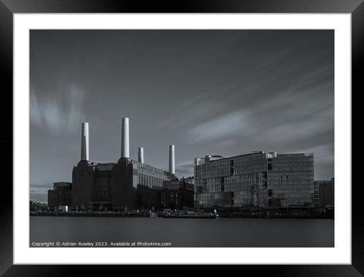 The old power station at Battersea Framed Mounted Print by Adrian Rowley